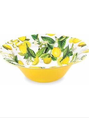 Lemon Basil Large Serving Bowl